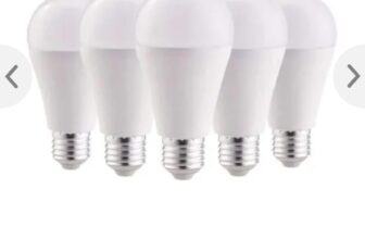 Foco LED Pack x 5 E27 15W Luz Blanca en Oferta