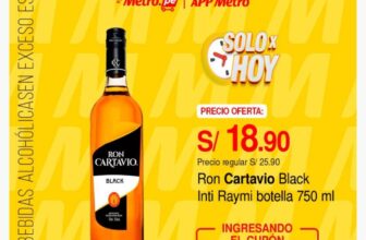 Ofertas Cyber en Metro: Ron Cartavio Black