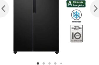 Refrigeradora LG 509L No Frost GS51MPD Negro