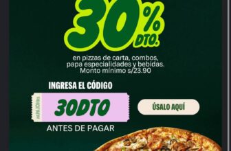 ¡30% de descuento solo por hoy en Papa John’s!