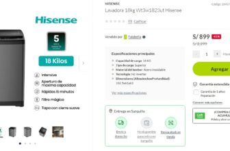 Lavadora Hisense 18kg en Oferta