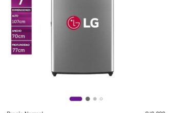 Lavadora LG Carga Superior 21 Kg en Oferta