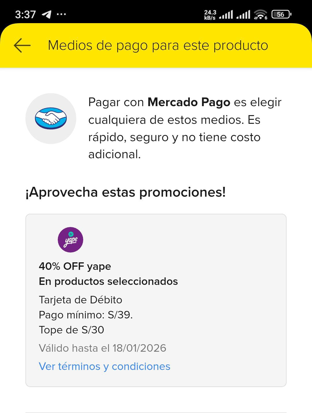 ¡Aprovecha 40% OFF en Yape!