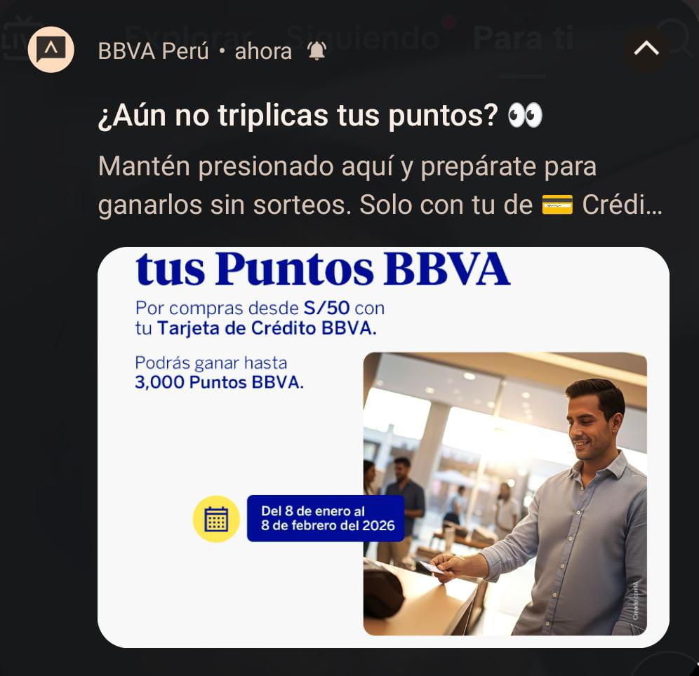 Triplica tus puntos BBVA