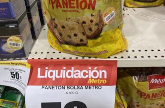 Gran Liquidez en Panetón Tradicional Metro