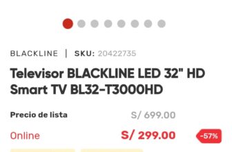 ¡Gran Oferta en Televisor BLACKLINE LED 32″ HD!
