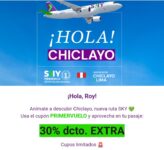 Descubre Chiclayo con 30% de Descuento en tu Pasaje