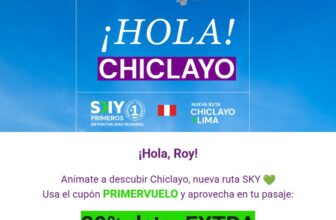 Descubre Chiclayo con 30% de Descuento en tu Pasaje