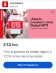 ¡Abre tu Cuenta Digital en Scotiabank y Gana S/50!