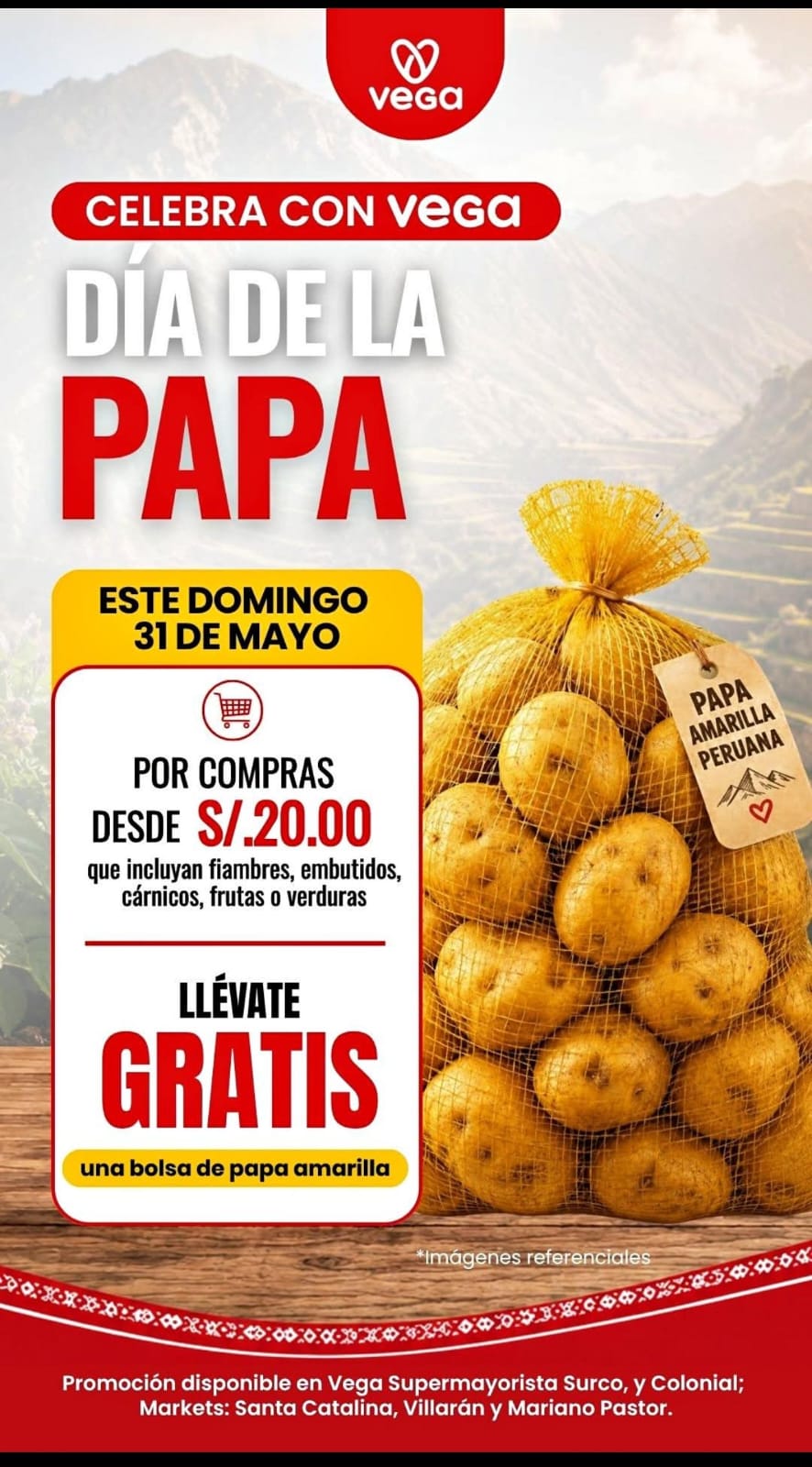 ¡Celebra el Día de la Papa con Vega! 🎉