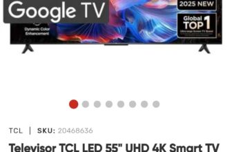¡Televisor TCL 55″ UHD 4K a buen precio!