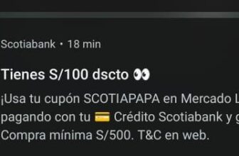 Descuento de S/100 en Mercado Libre 🎉