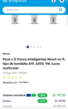 Pack x 3: Focos inteligentes Nexxt