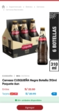 Cerveza CUSQUEÑA Negra Botella 310ml Paquete 6un