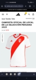 Camiseta Oficial de Local de la Selección Peruana 2023 en Descuento