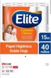 ¡Descuento en Papel Higiénico Doble Hoja Elite!