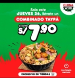 Oferta del Jueves 26 en ChinaWok: Combina Taypá a solo S/ 7.90