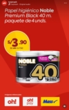 Promoción de Papel Higiénico Noble Premium Black
