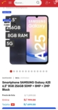 Oferta Smartphone Samsung Galaxy A25