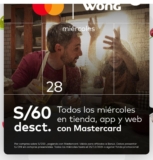 Descuento de S/60 todos los miércoles en Wong