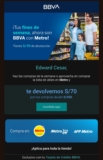 Devolución de S/70 en Metro con BBVA