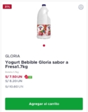Descuento en Yogurt Bebible Gloria Sabor a Fresa 1.7kg