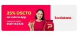 25% de Descuento en toda la App con Scotiabank