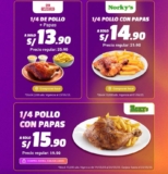 Ofertas de Pollo en Don Belisario, Norky’s y Rony’s