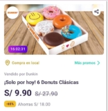¡Solo por hoy! 6 Donuts Clásicas