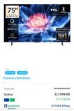 ¡Oferta en Televisor TCL QLED 75″ UHD 4K!