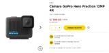 ¡Oferta en Cámara GoPro Hero Fraction 12MP 4K!