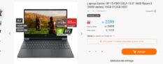 Laptop Gamer HP 15-FB0123LA 15.6″ AMD Ryzen 5 en oferta