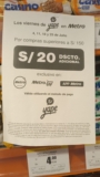 Descuento Adicional en Metro con Yape