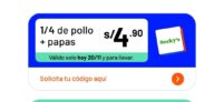 Promoción: 1/4 de pollo + papas