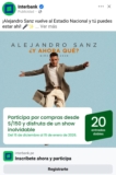 ¡Alejandro Sanz vuelve al Estadio Nacional!