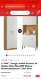 Combo Orange: Mueble Alacena de Cocina Orion 74cm y Mueble Despensero Orion 61cm