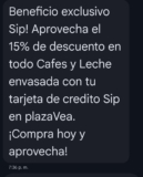 15% de Descuento en Cafés y Leche con tu Tarjeta Sip