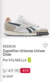 Zapatillas Urbanas Unisex Glide de Reebok a un súper precio
