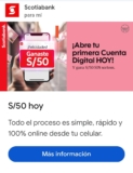 ¡Abre tu Cuenta Digital en Scotiabank y Gana S/50!