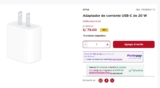 ¡Adapter USB-C de 20W a S/79! ⚡