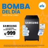 ¡Lavadora Samsung Ecobubble 17kg a S/999!
