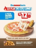 ¡Pizza Grande a solo S/12.90 todos los lunes!
