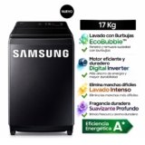 Lavadora Samsung EcoBubble 17KG Gris