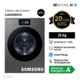 Lavadora Samsung 25KG Bespoke AI