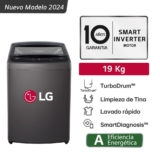 Lavadora LG 19KG TurboDrum Negro